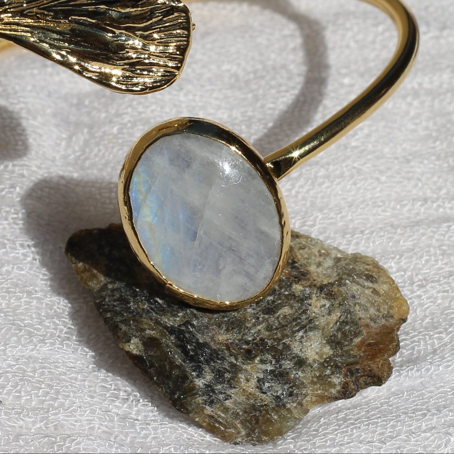 Ginkgo Bracelet Moon Stone