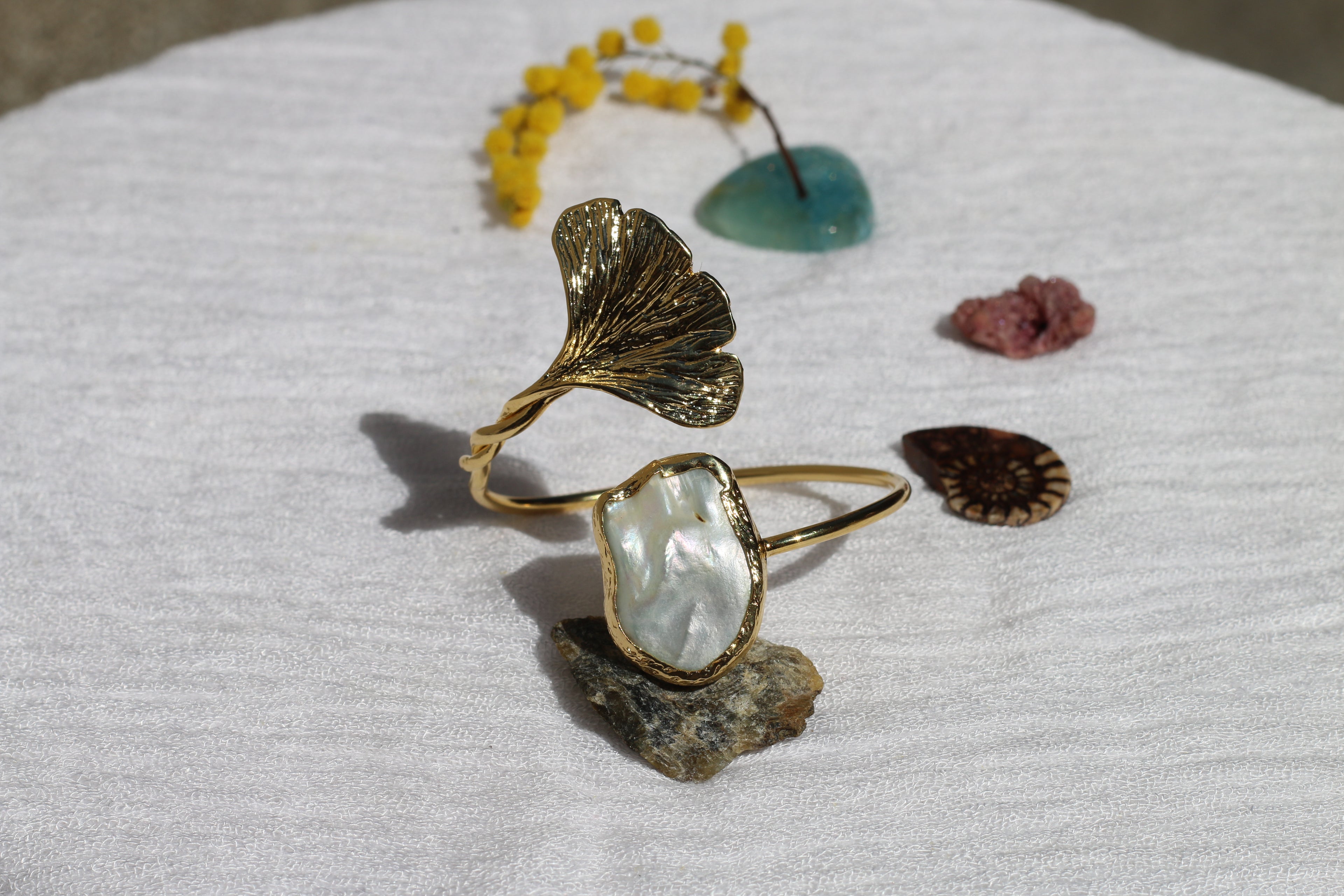 Ginkgo Bracelet Pearl