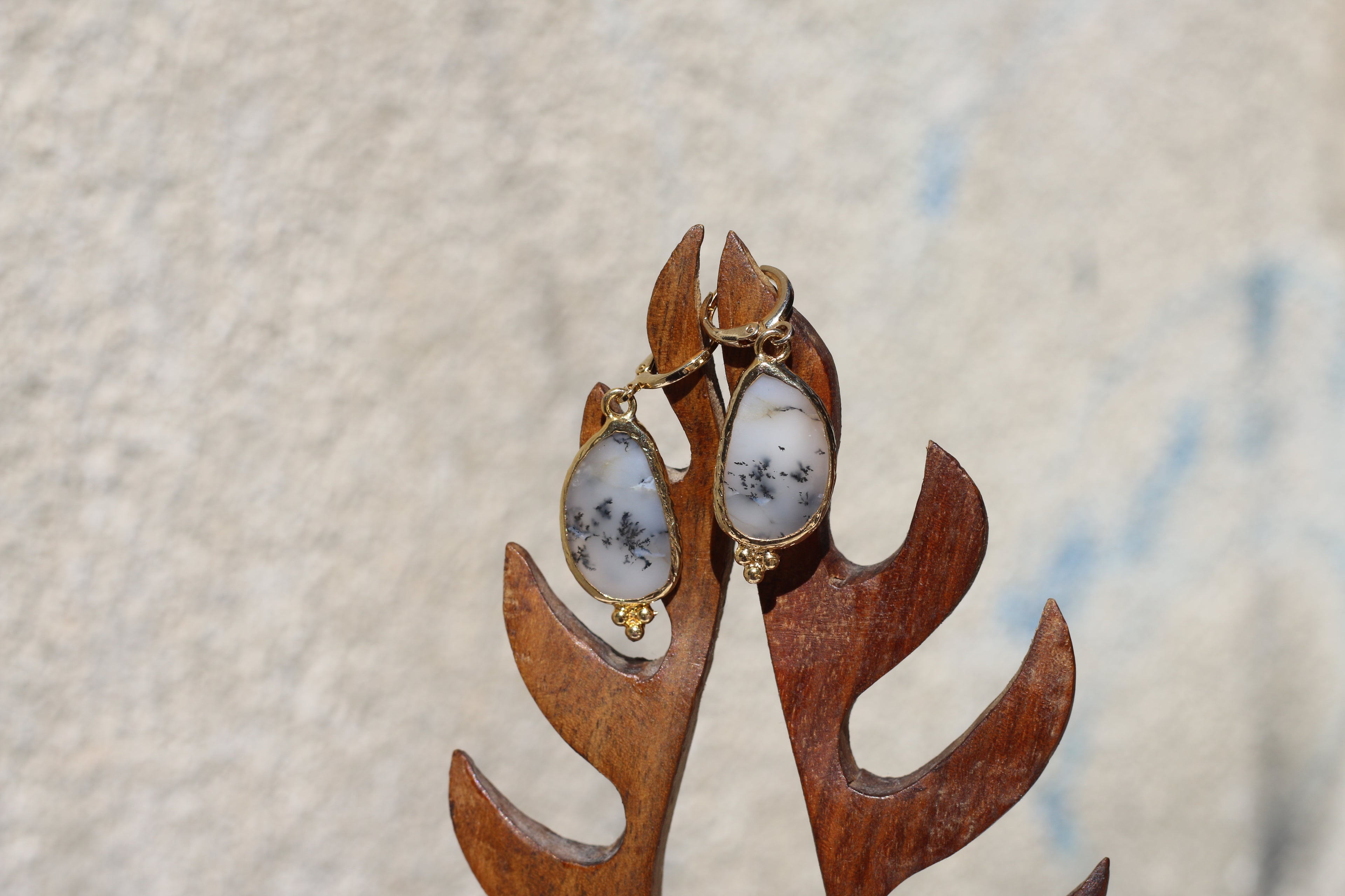 Dendrite Agate Earrings