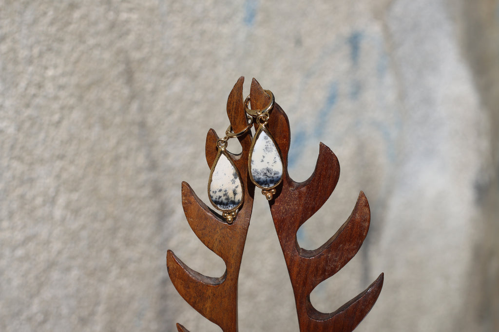 Dendrite Agate Earrings