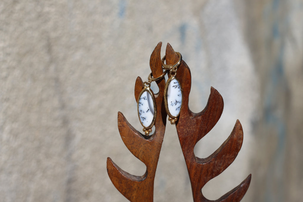 Dendrite Agate Earrings