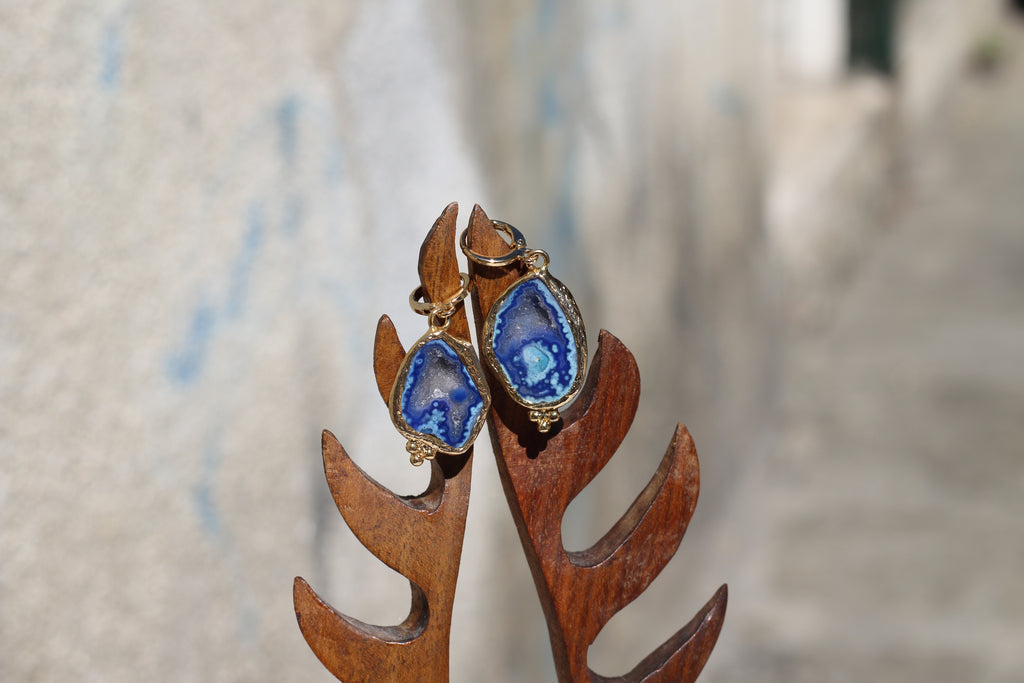 Fossil Agate Earrings
