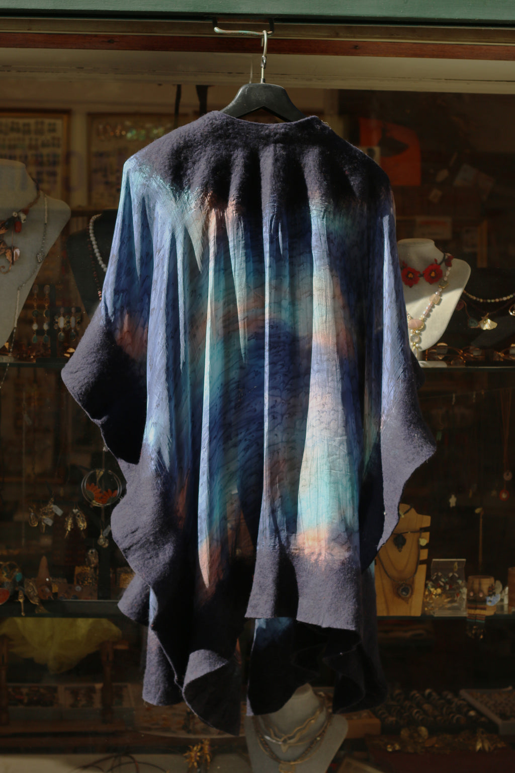 Silk & Felt Poncho