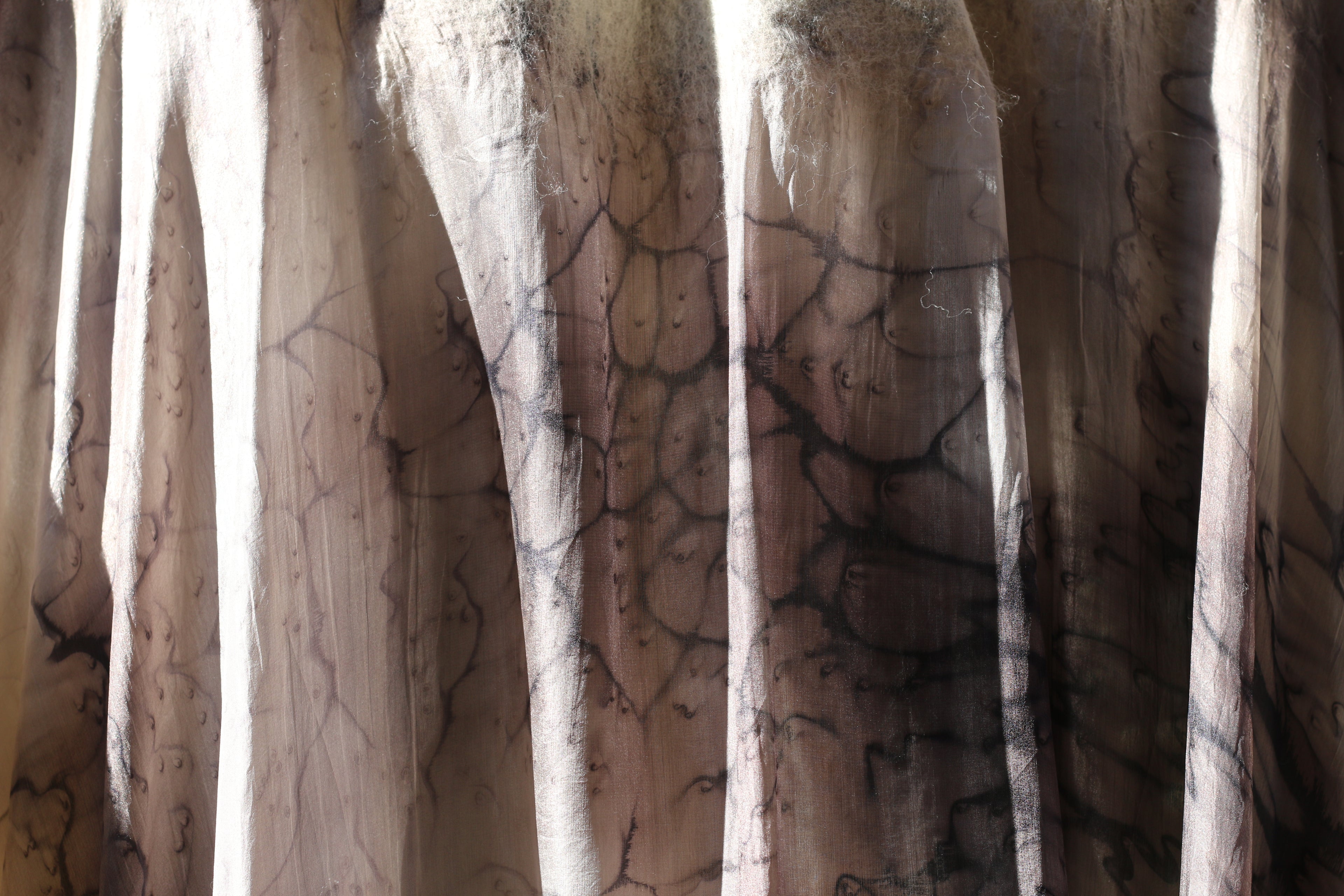 Silk & Felt Poncho