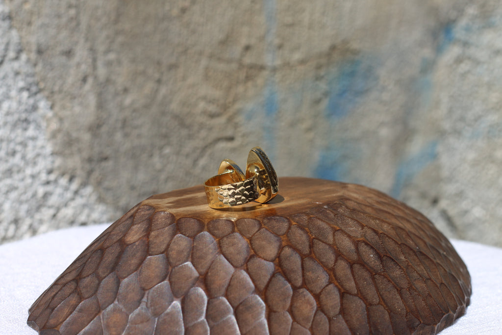 Kyanite & Moonstone Ring