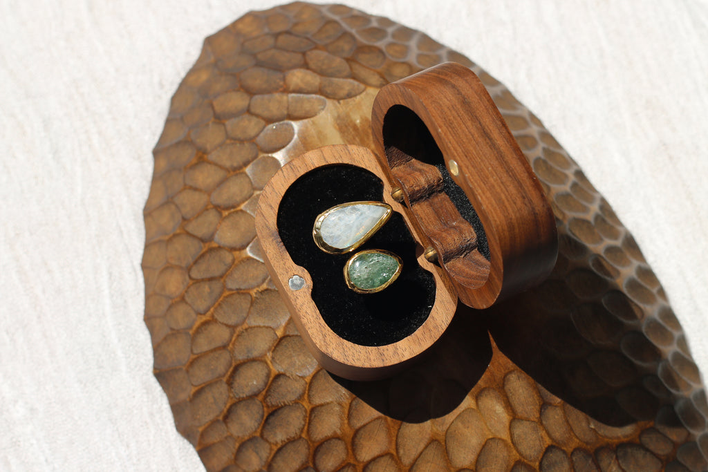 Kyanite & Moonstone Ring