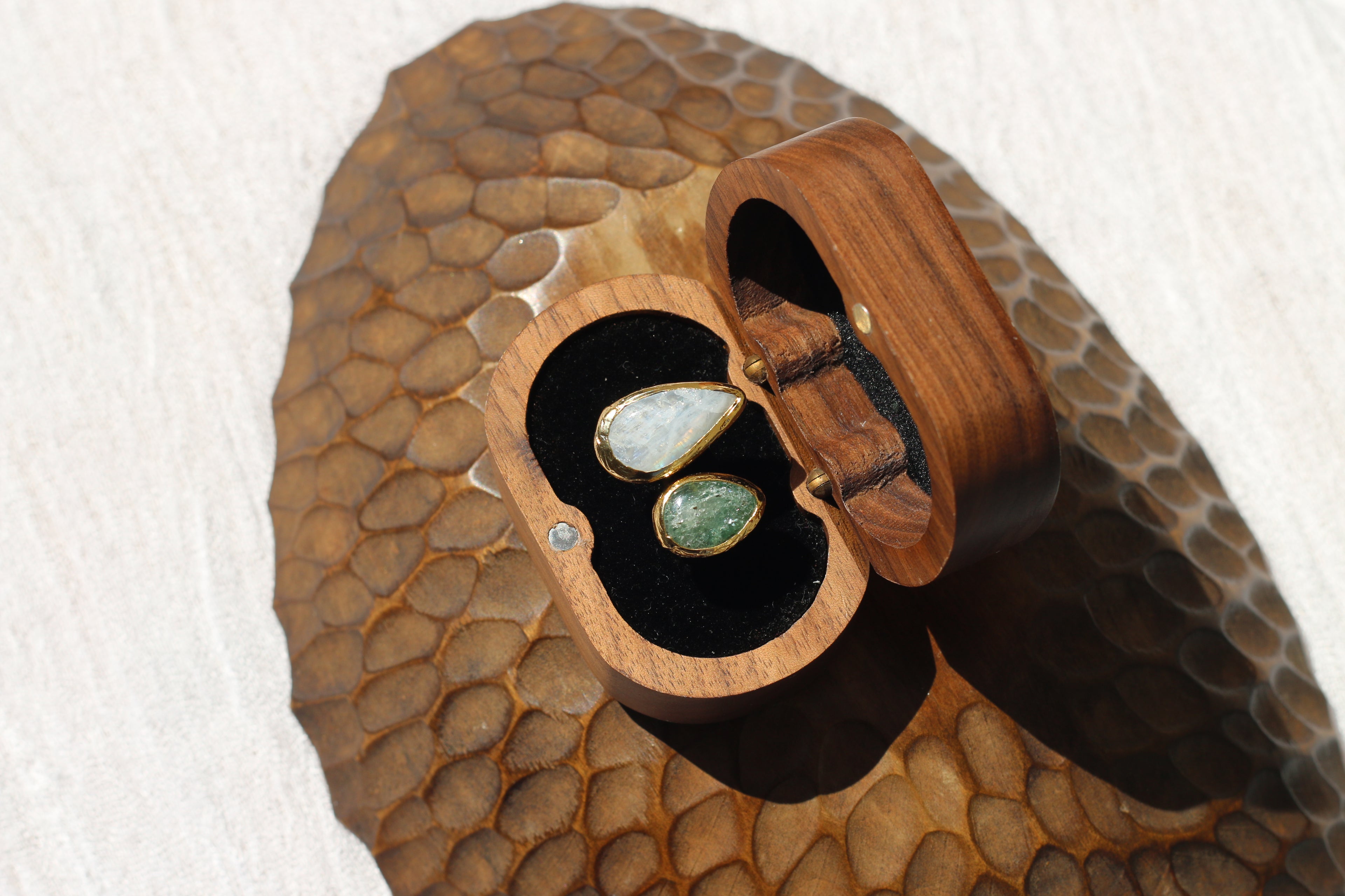 Kyanite & Moonstone Ring