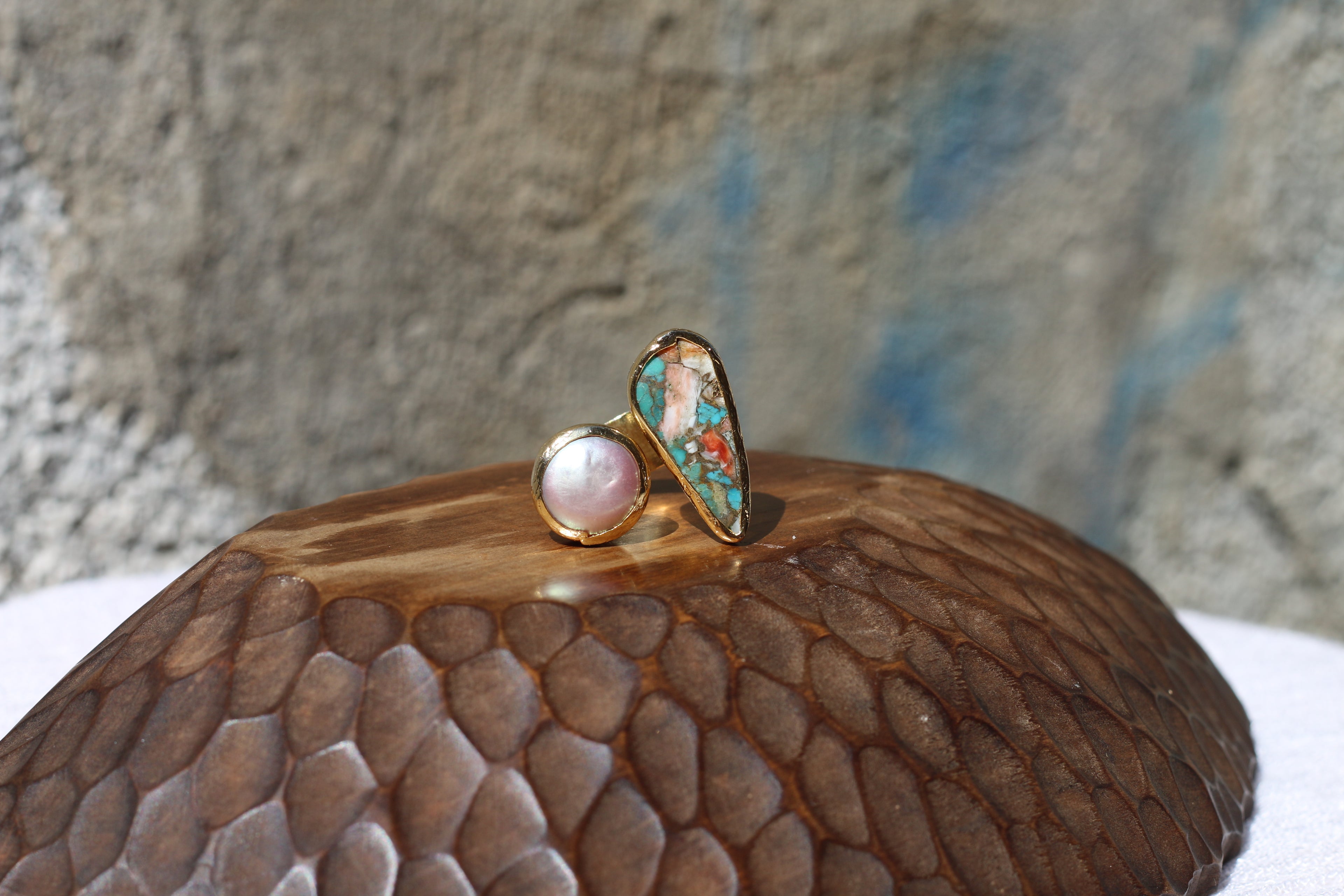 Pearl & Mosaic Ring
