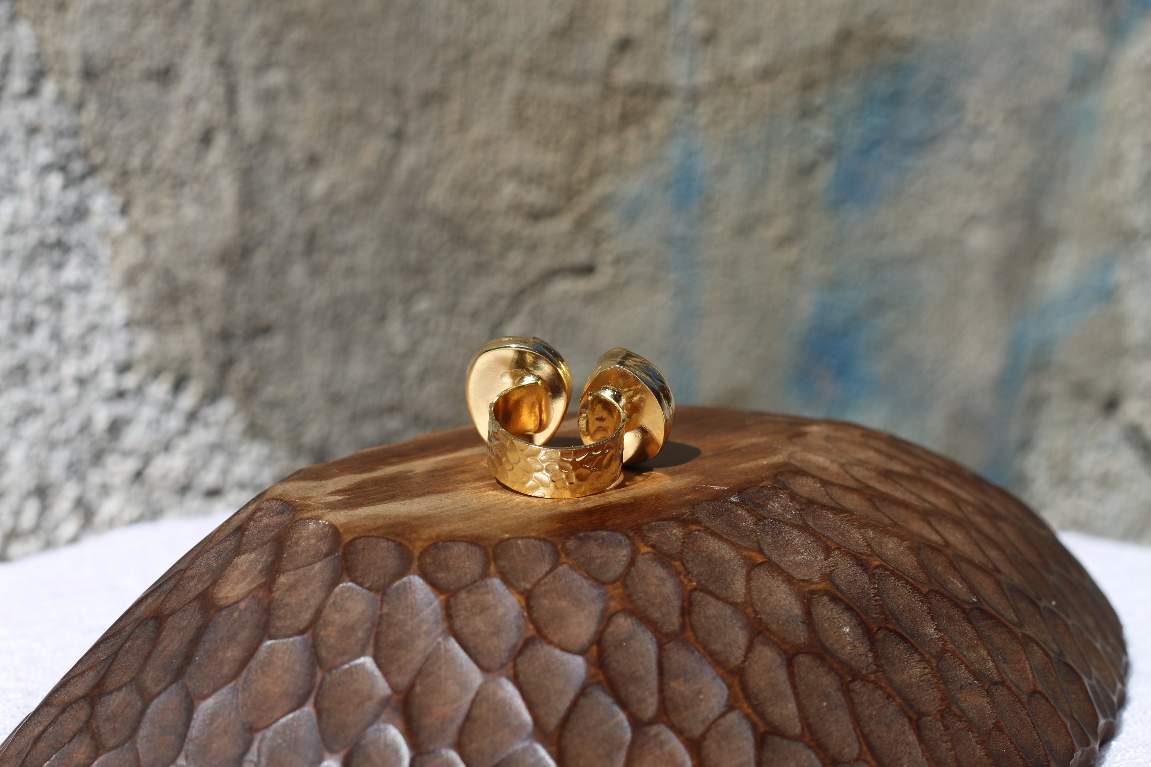 Fossil Agate & Pearl Ring