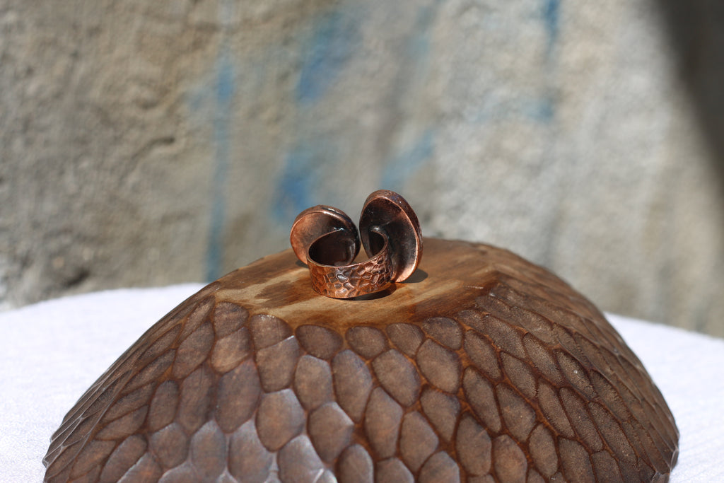 Agate & Labradorite Ring