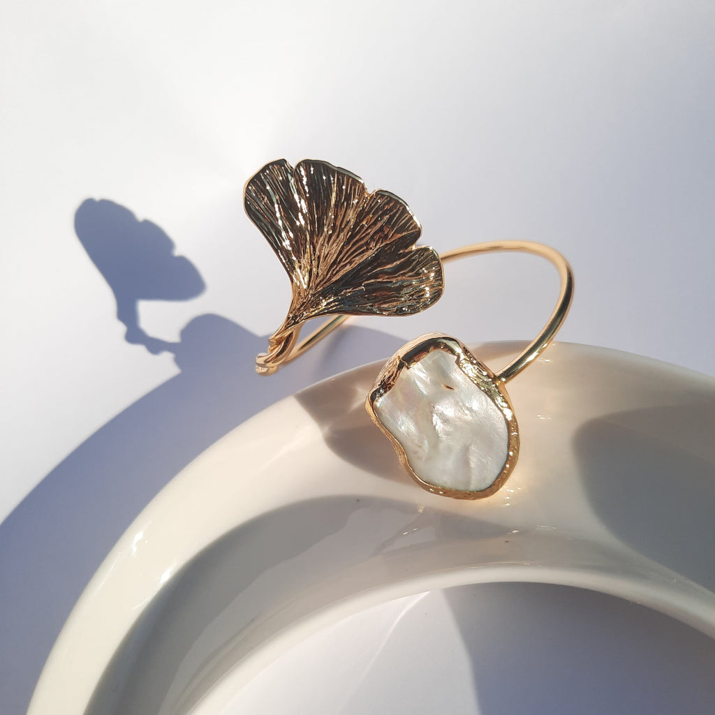 Ginkgo Bracelet Pearl