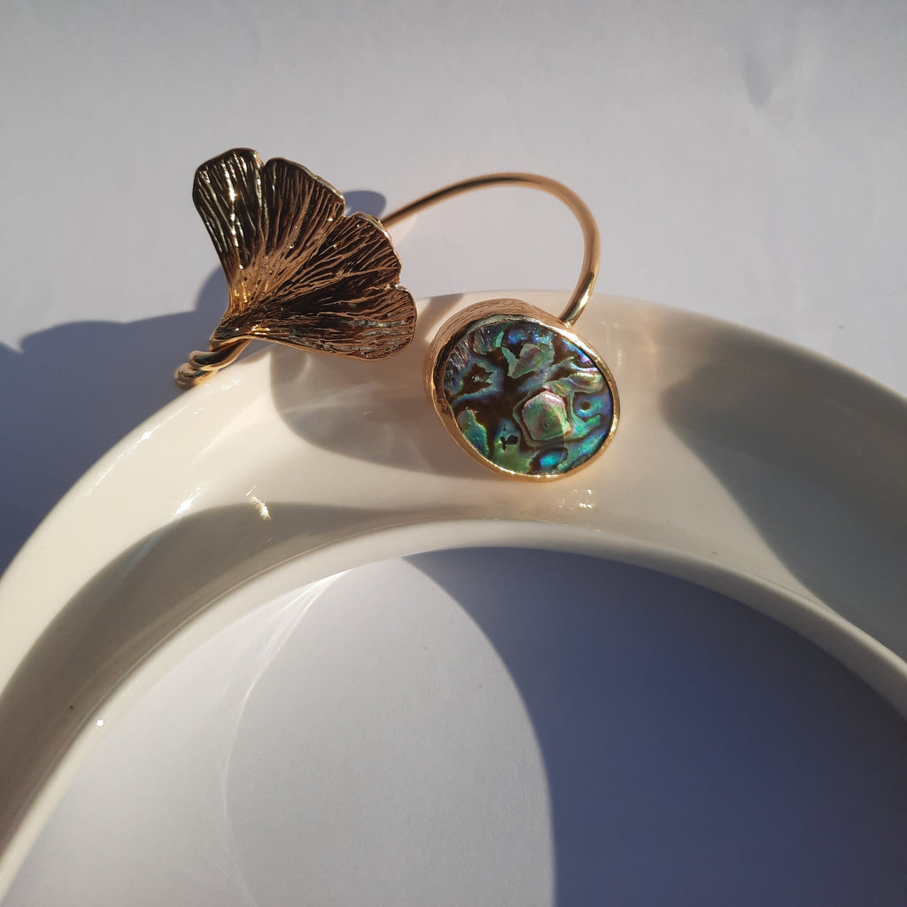 Ginkgo Bracelet Mother of Pearl