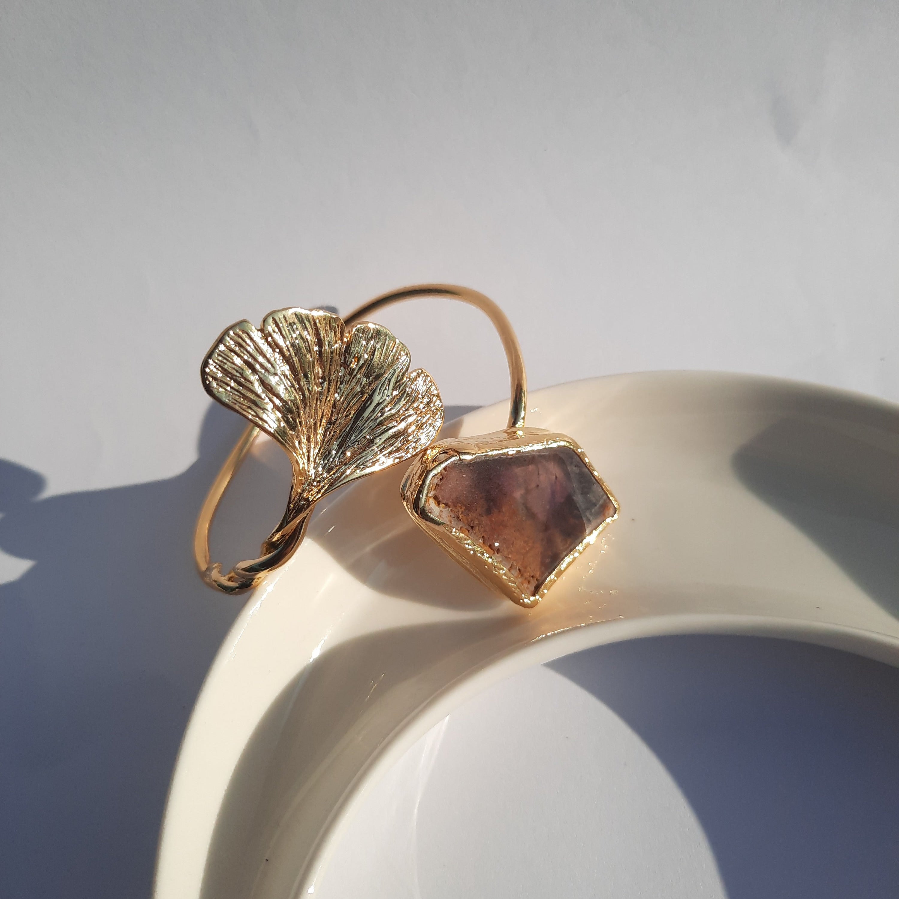 Ginkgo Bracelet Ametrine