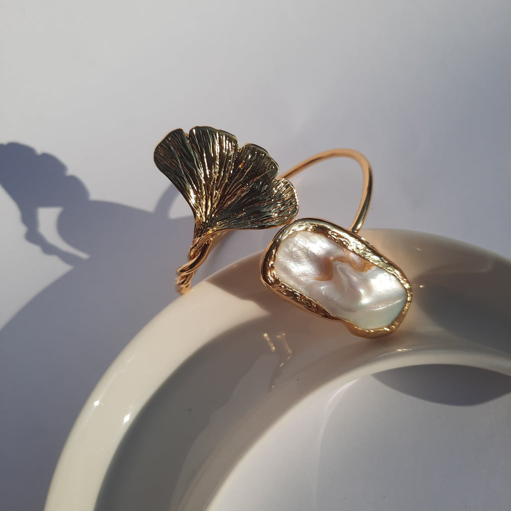 Ginkgo Pearl Bracelet