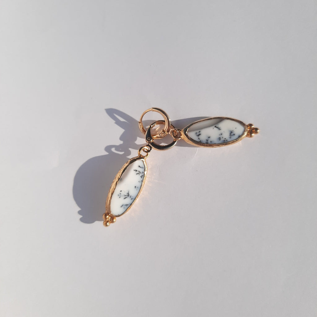 Dendrite Agate Earrings